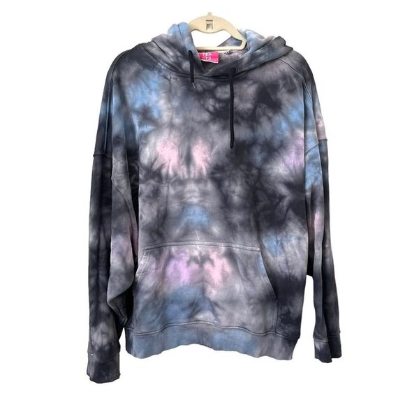 ONE TEASPOON Tie Dye‎ Oversized Batwing Hoodie Sz Small - Picture 2 of 5